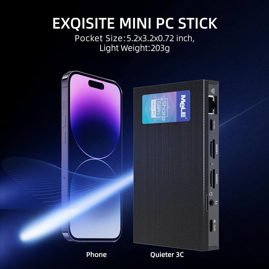 Amazon.com: MeLE Quieter3C Fanless Mini PC 16GB RAM 512GB